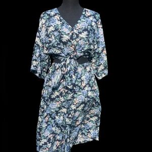 Vintage Garden Set High Waisted Shorts Coord Set Palazzo Shorts And Button Down